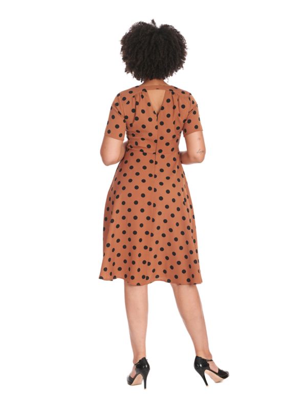 SPOT SET SAIL SWING DRESS Brown
