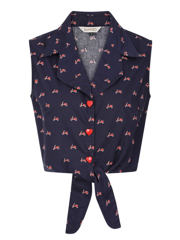 SANDY VESPA BLOUSE Navy