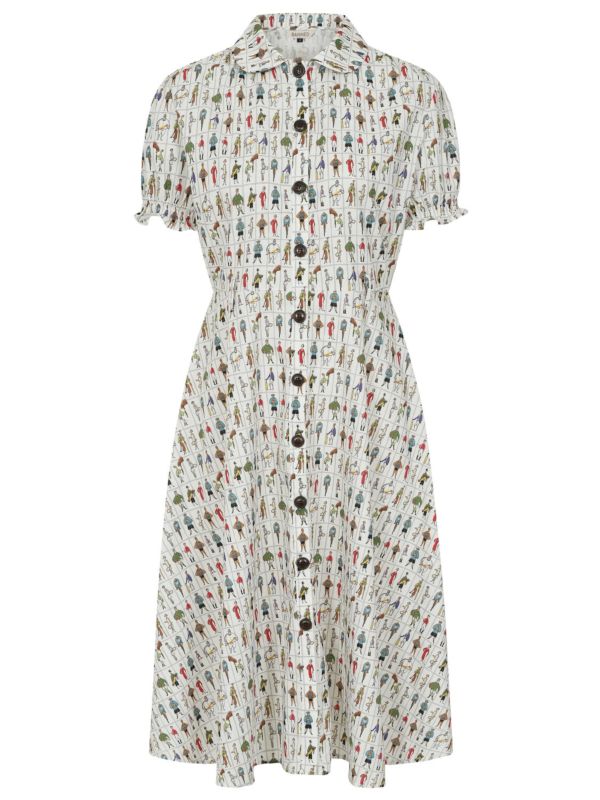 STAR RETRO SPORTS DRESS White