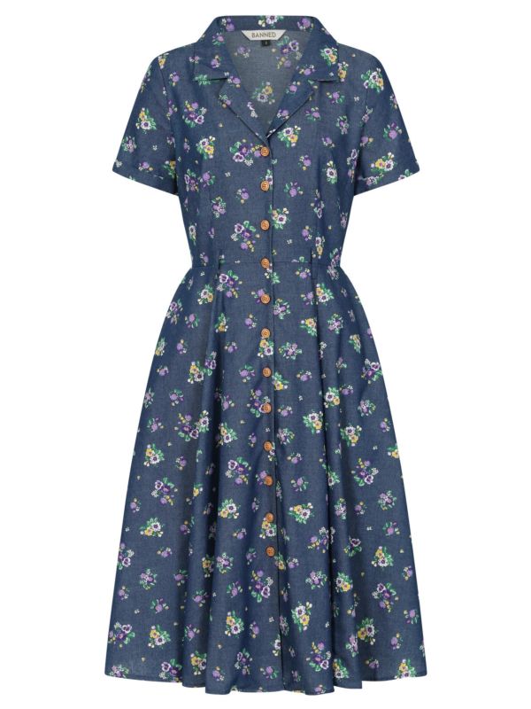 BELLA BLOOM DRESS Blue