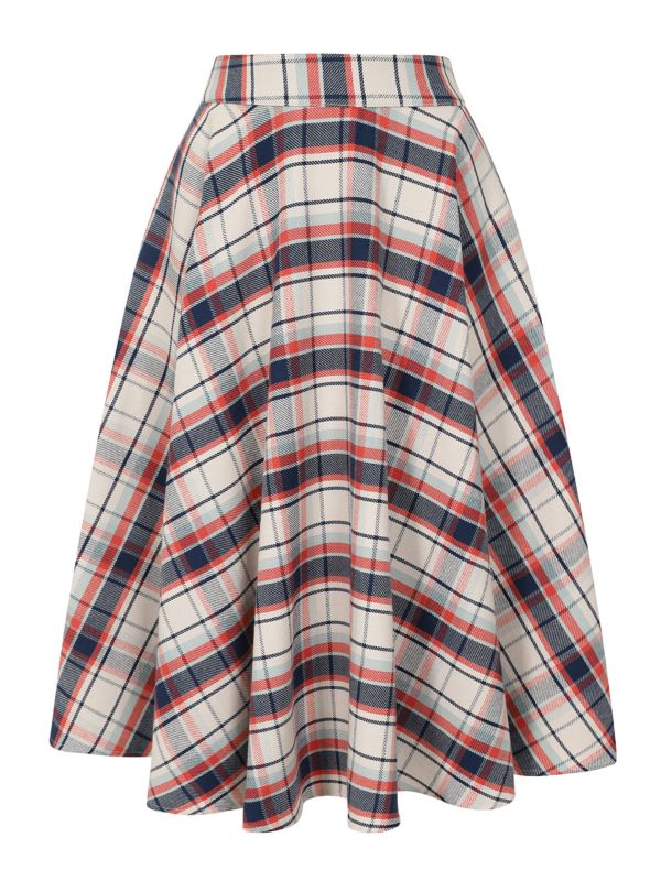 CARY BOAT CHECKS SKIRT Navy
