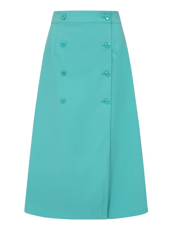 HANNA HEART SKIRT Turquoise