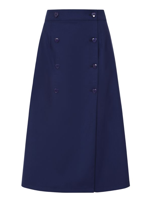 HANNA HEART SKIRT Navy Blue