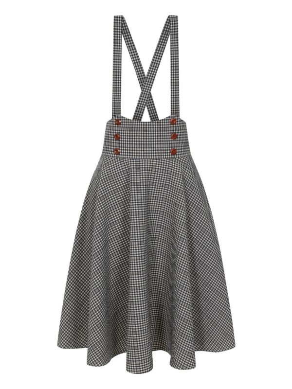 MOANA CHECK SKIRT Blue
