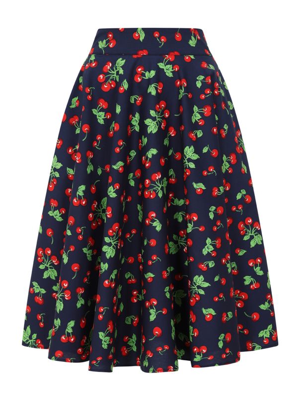 CARY CHERRY SWING SKIRT Navy