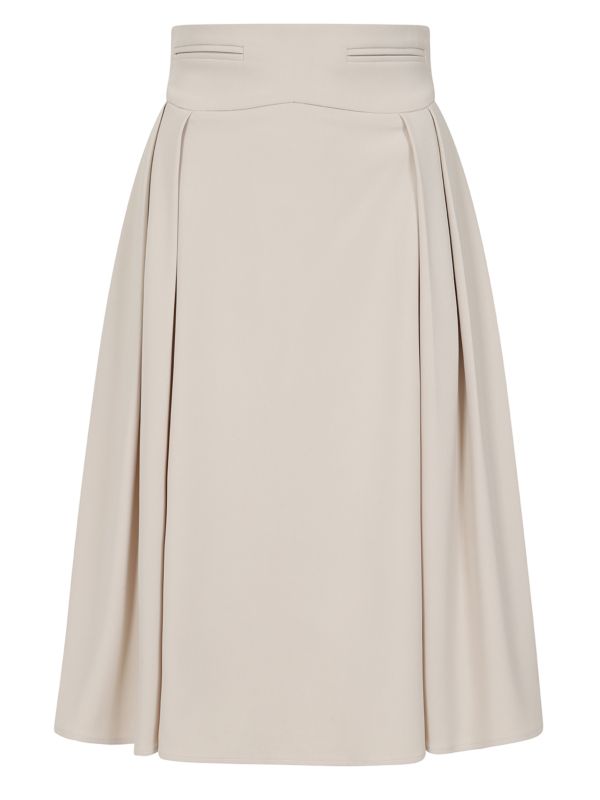 1950's Banned Retro Ginger 1950'S skirt Cream