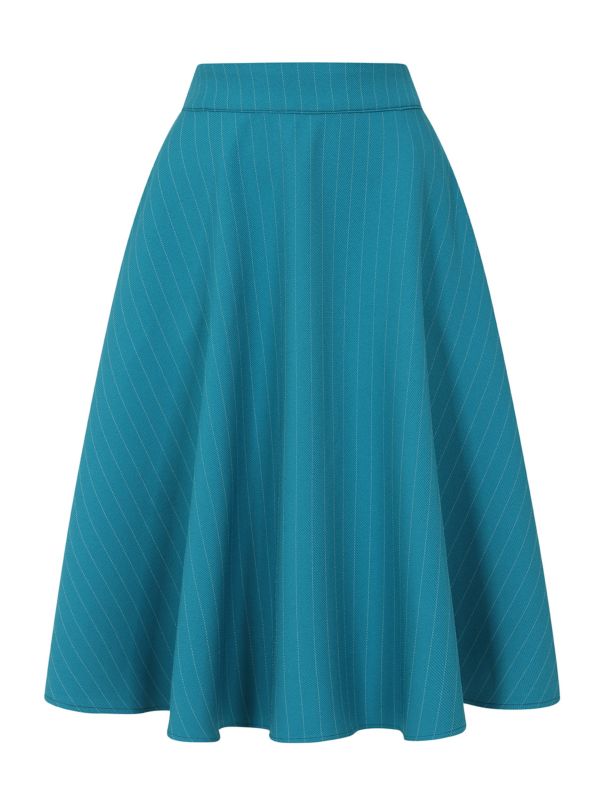 ANNIE MARINE STRIPE SKIRT Teal