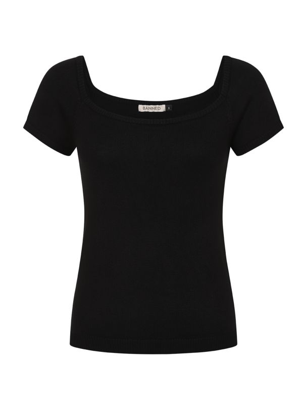 Ginny knitted top Black