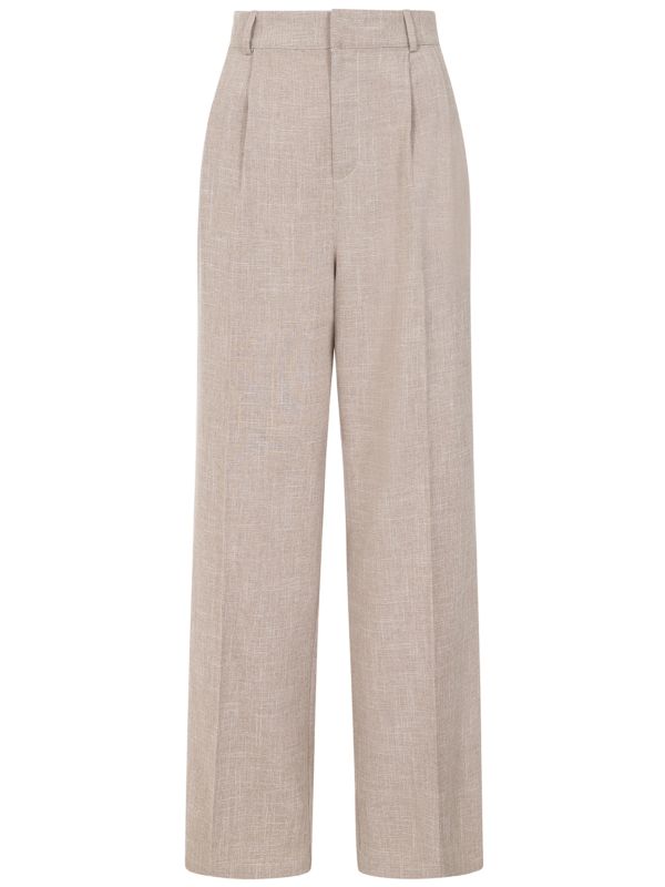 MARTHA SAND STRIPE TROUSER Biscuit