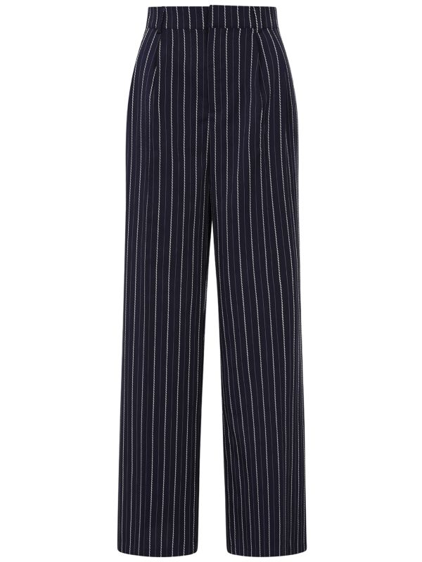 MARTHA SAIL STRIPE TROUSER Navy