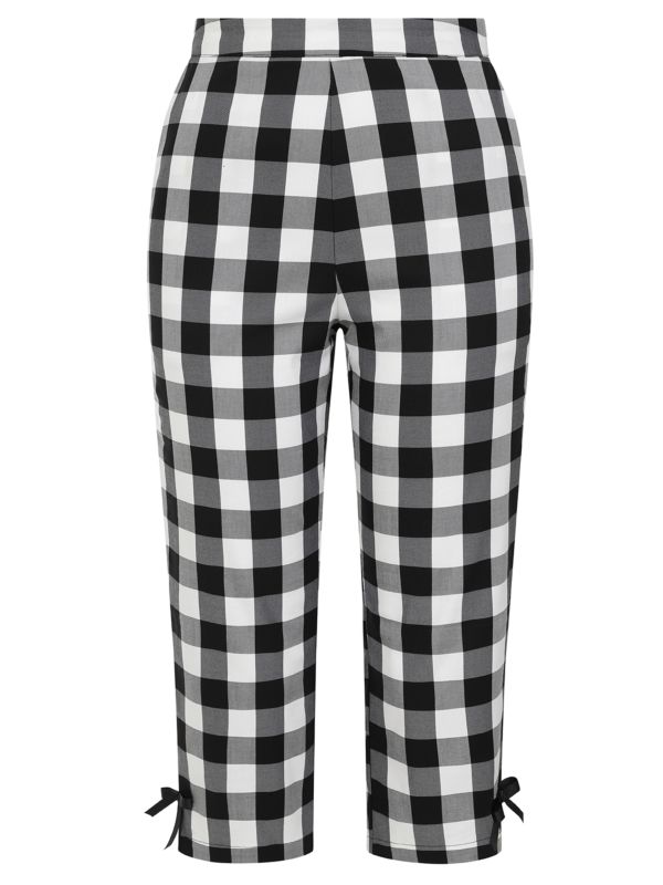 Esme gingham capri Black/White