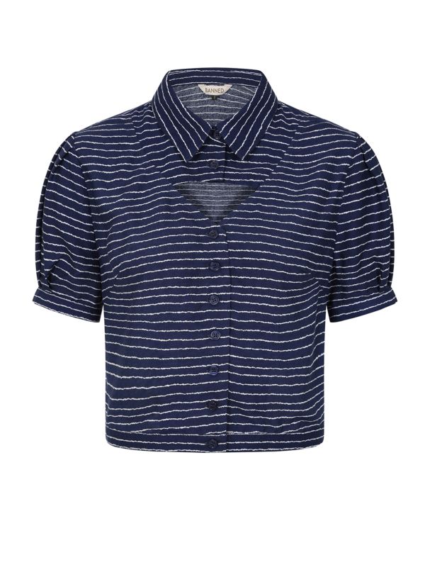 PEGGY BLOUSE Navy