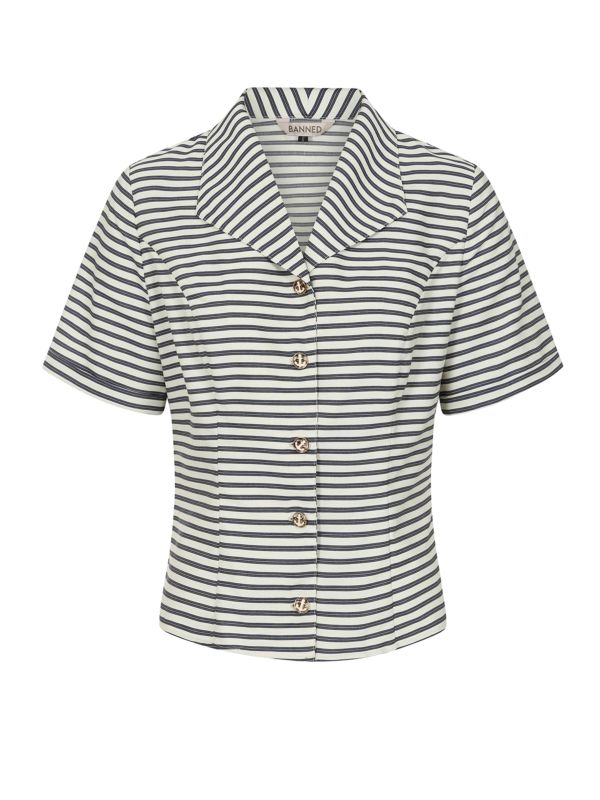 GLORIA SEA BLOUSE Navy
