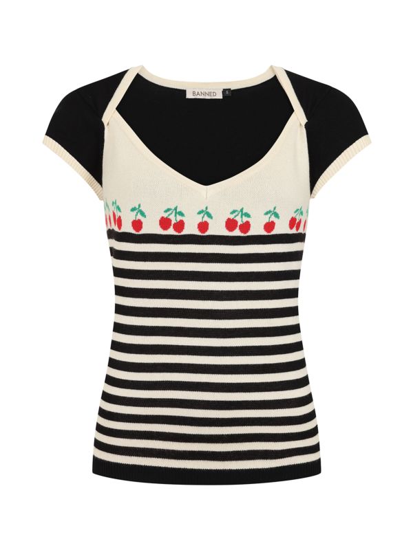 JOSIE CHERRIES JUMPER Black