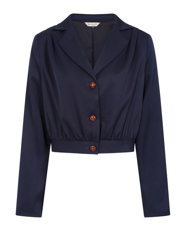Robyn plain jacket Blue