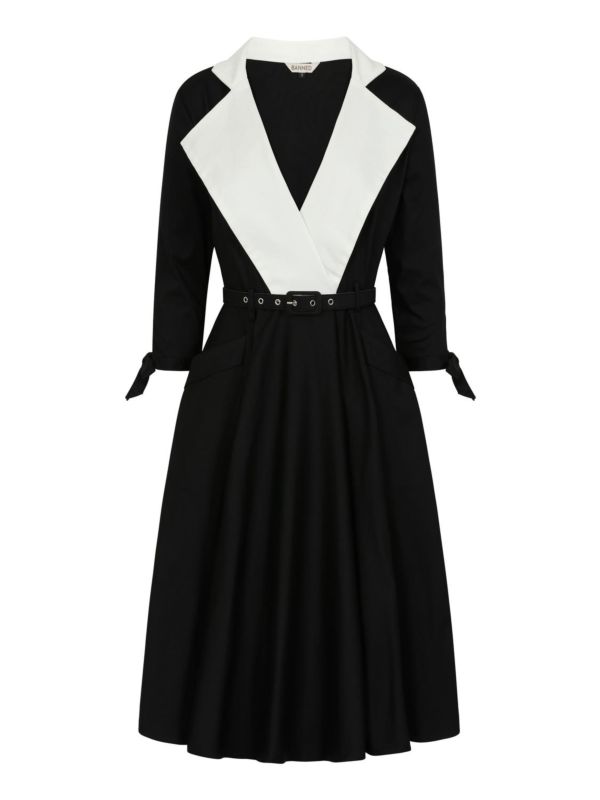 Olive swing dress Black