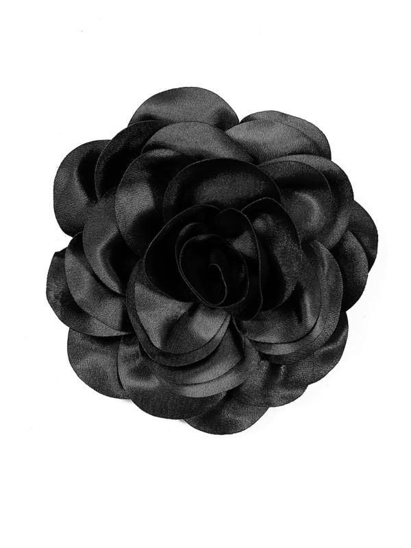 Black ROMANTIC BLOOM BROOCH