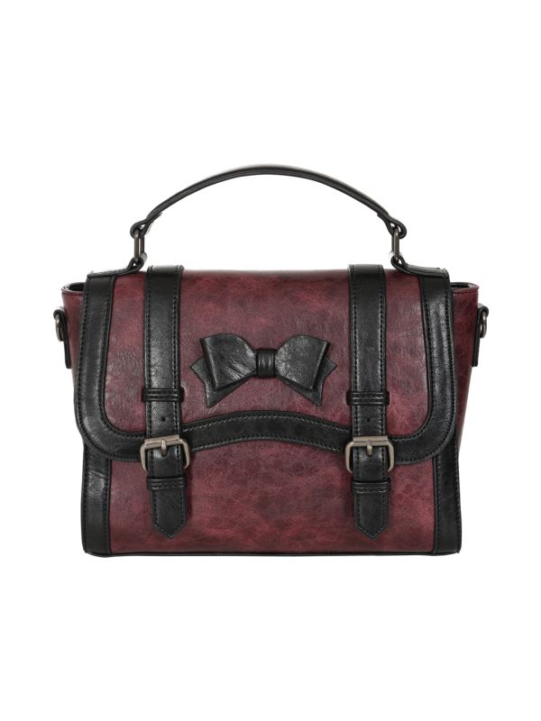 Burgundy VINTAGE VOYAGER HANDBAG