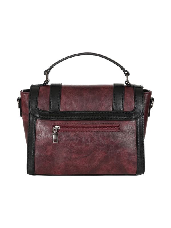 Burgundy VINTAGE VOYAGER HANDBAG