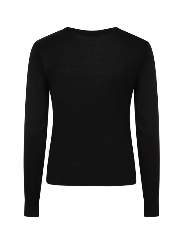 1950's Banned Retro Black Pearl Cardigan-Black