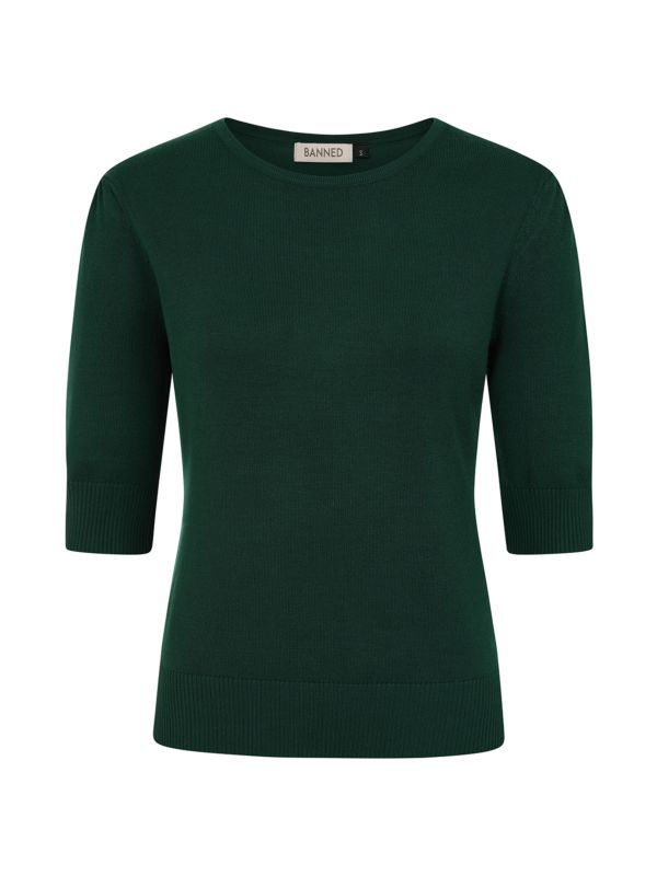 1950's Banned Retro Grace jumper-Green