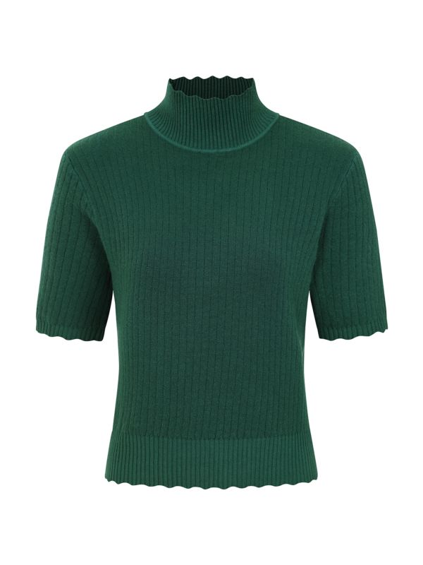 1950's Jane Sweet Scallop Banned Retro jumper-Green
