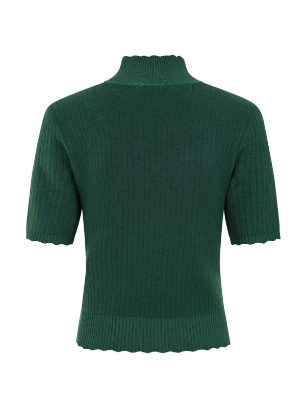 1950's Jane Sweet Scallop Banned Retro jumper-Green