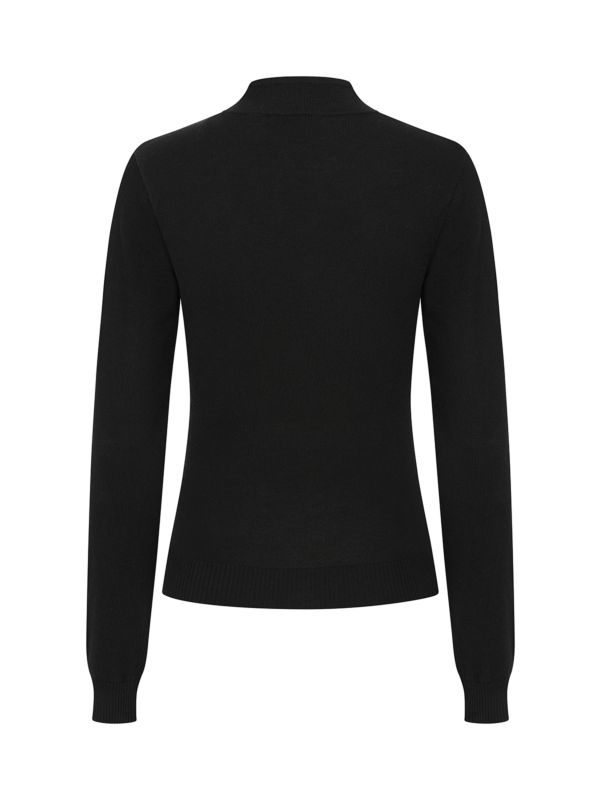 Banned's Mara High-Neck Teardrop Cutout Jumper -Black