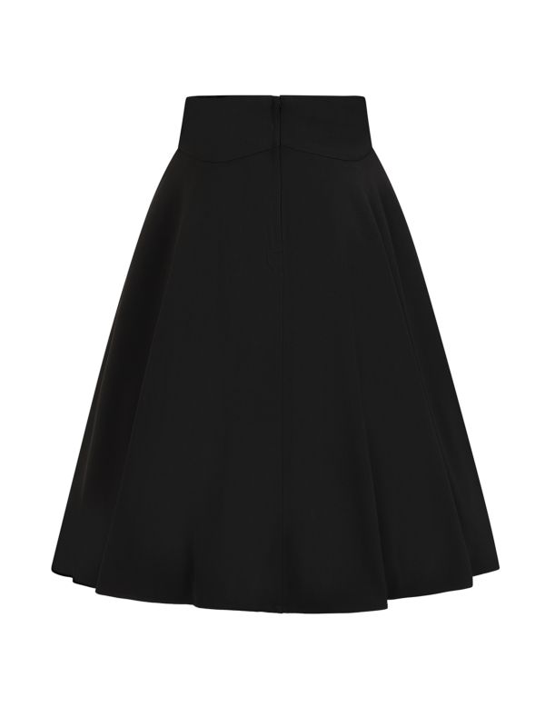 1950's Banned Retro Ginger 1950'S skirt-Black