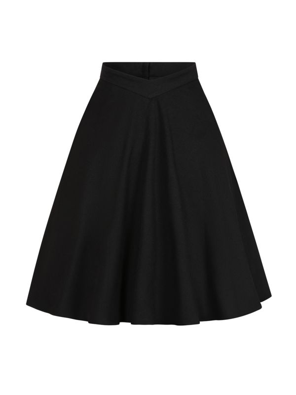 1950s Banned Retro Baxtor Black skirt-Black
