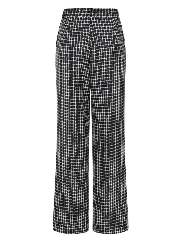 Banned Retro 1950's Style May check Navy Trouser-Navy