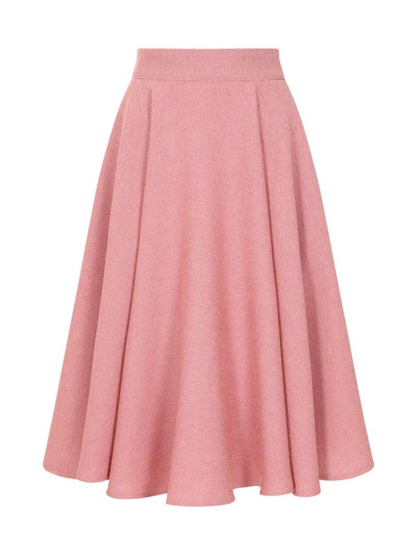 1950's Banned Retro Cary Green swing skirt-Pink