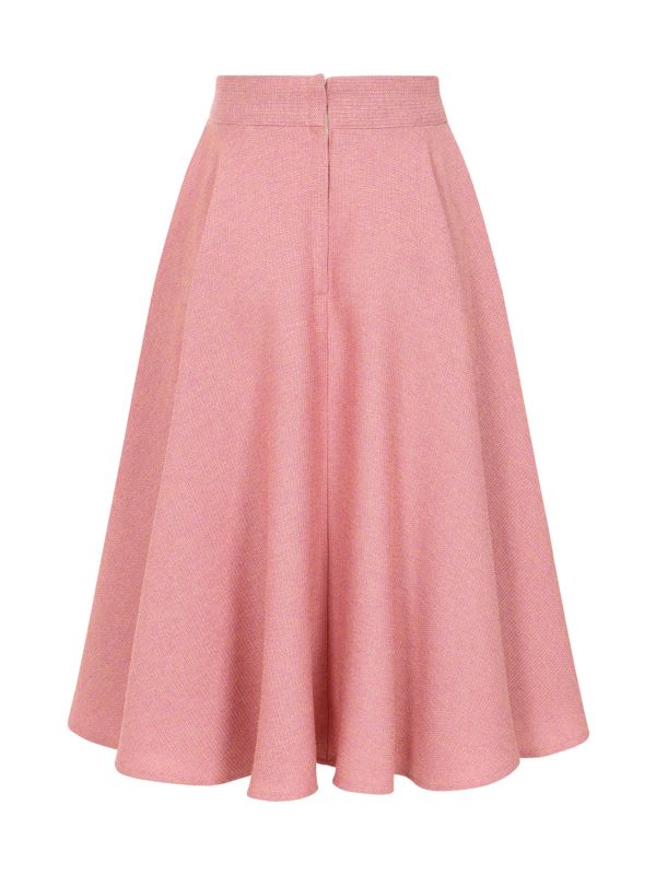 1950's Banned Retro Cary Green swing skirt-Pink