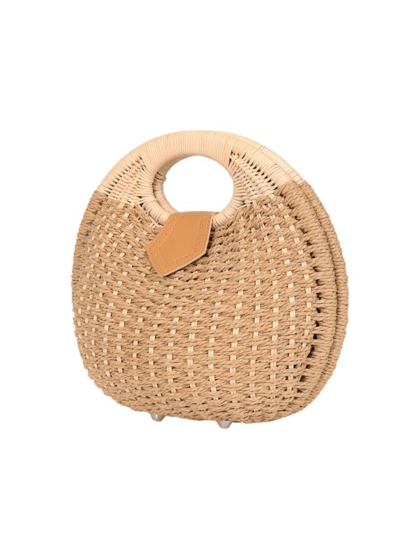 Banned Retro Lottie Rattan Bag   1950 s Inspired Woven Shell Summer Handbag-Natural