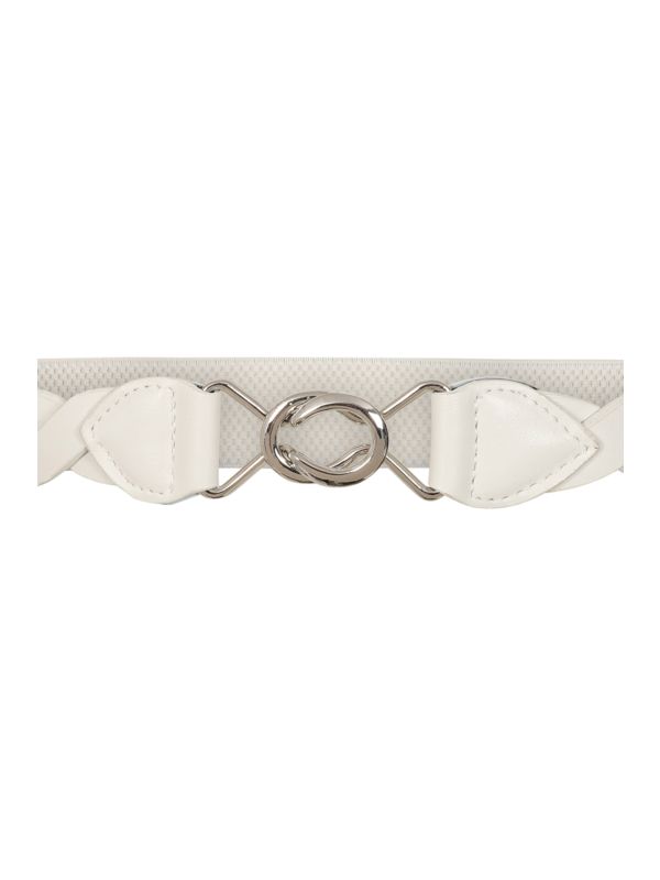 Banned Retro Audrey Woven Elasticated Belt Vintage-Inspired Stretch Waist Belt-White