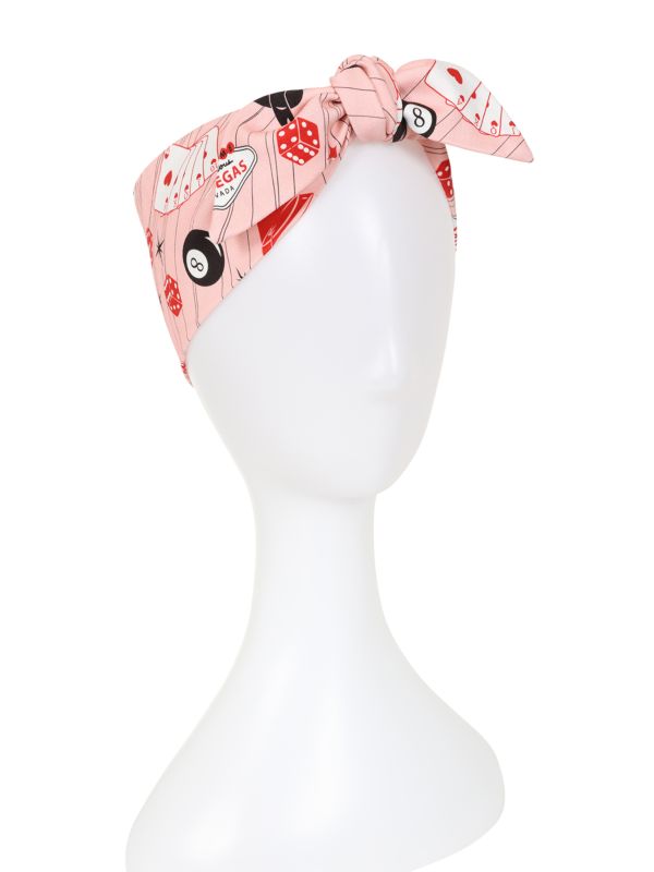 Banned Retro Viva Las Vegas Bandana-Pink
