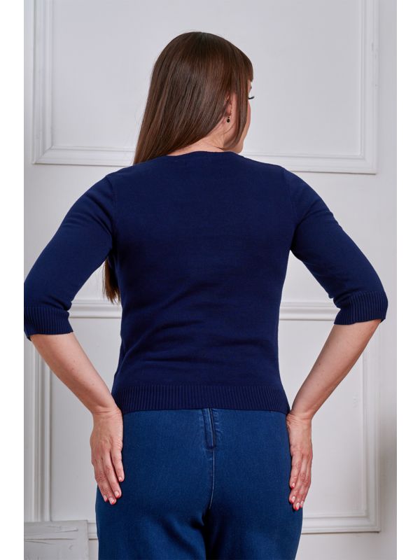 Banned Retro 50s Fei Tropical Summer Cardigan-Navy