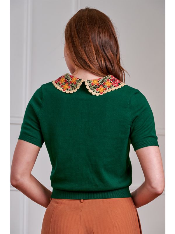 Banned Retro 50s Polly Summer Cardigan-Green