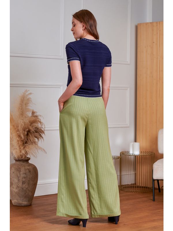 Banned Retro 40s Bonnie Rope Trouser-Green
