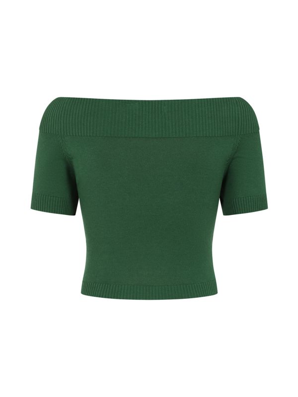 Banned Retro 50s Lavinia Knitted Top-Green