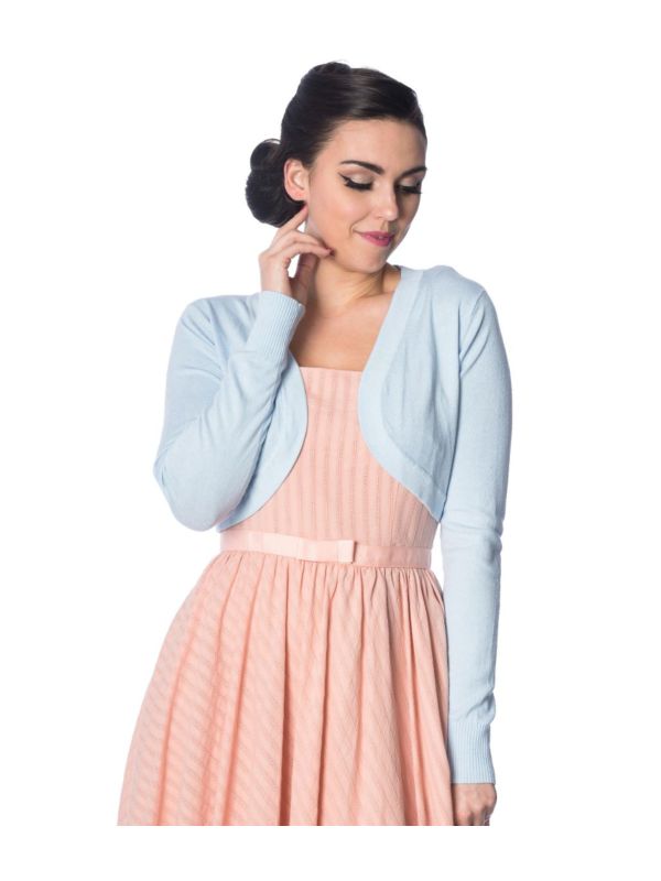 Banned Retro 1950's Flickers Anna Bolero Baby Blue
