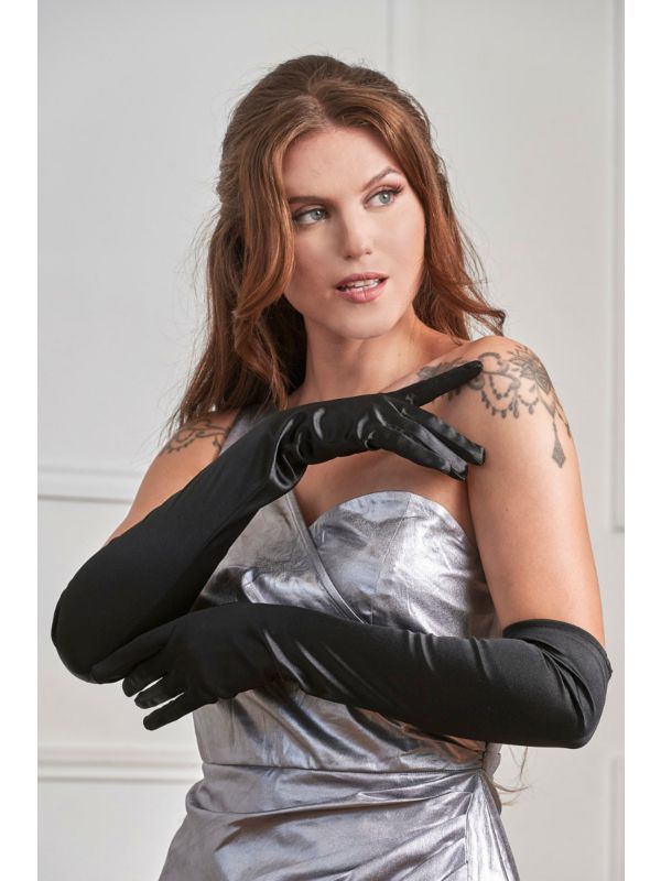 ALLEGRA OPERA GLOVES-Black-One Size