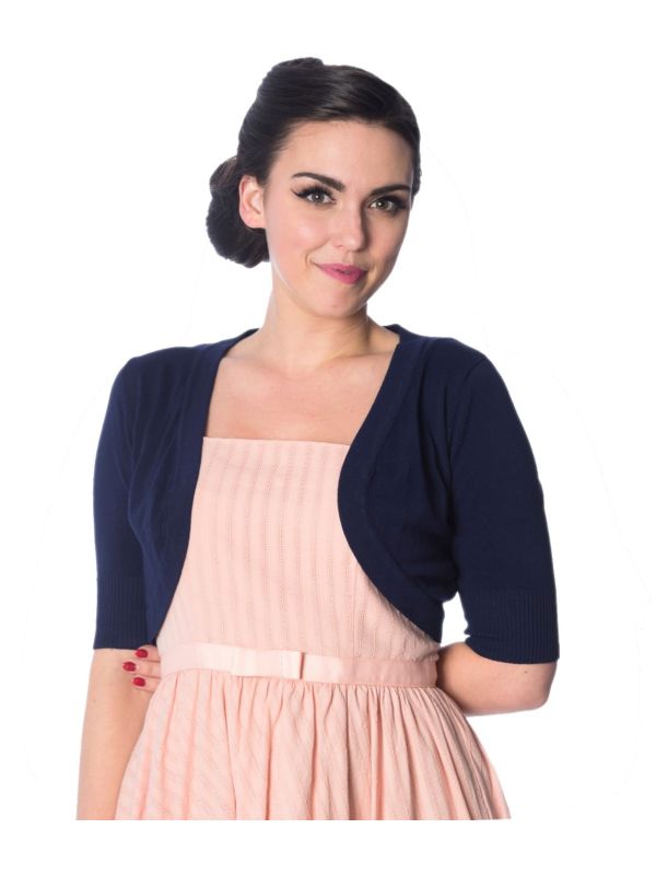 Banned Retro 1950's Hudson Anna Bolero Navy