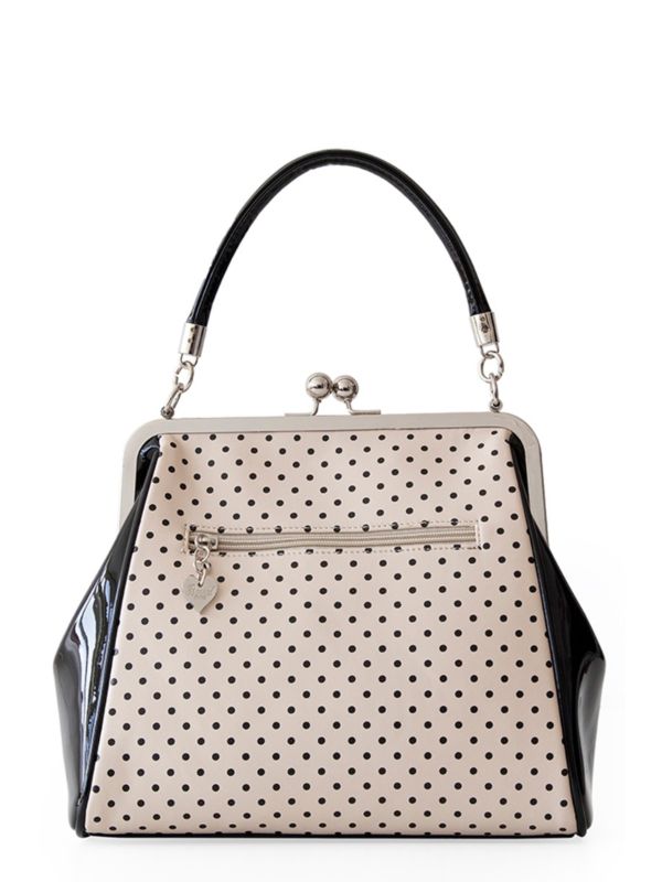 Banned Retro 1950's Polka Starr Frances Blush Handbag