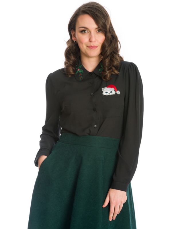 POCKET CAT BLOUSE