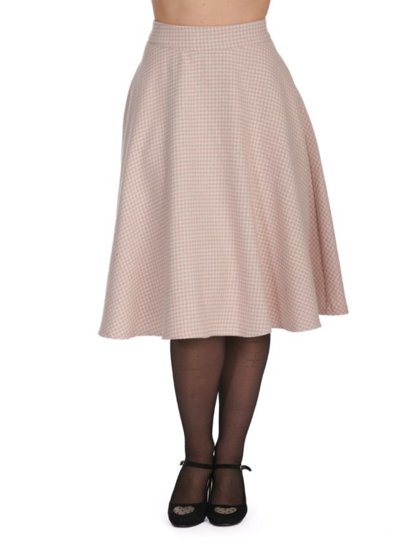 FLORENCE HOUNDSTOOTH SWING SKIRT
