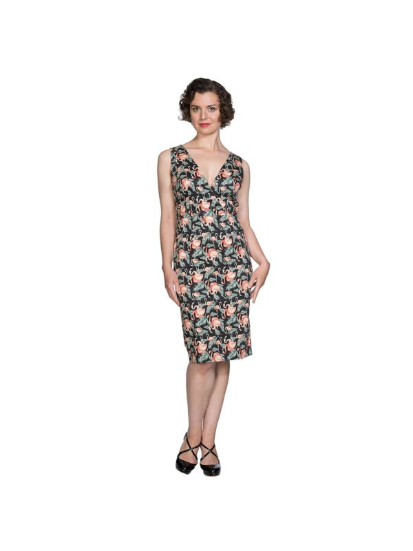 FLAMINGO HONNIE PENCIL DRESS