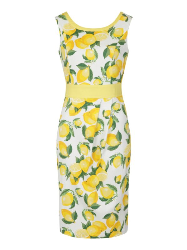 LEMON PENCIL DRESS