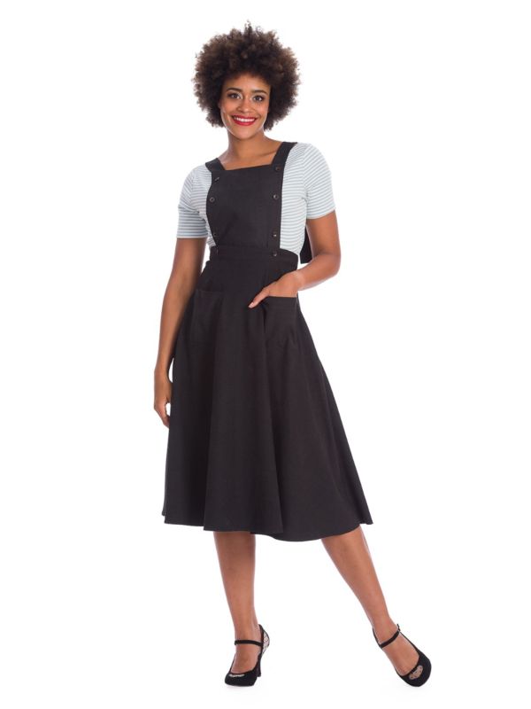 Banned Retro 1960's Book Smart Pinafore Adele Dress