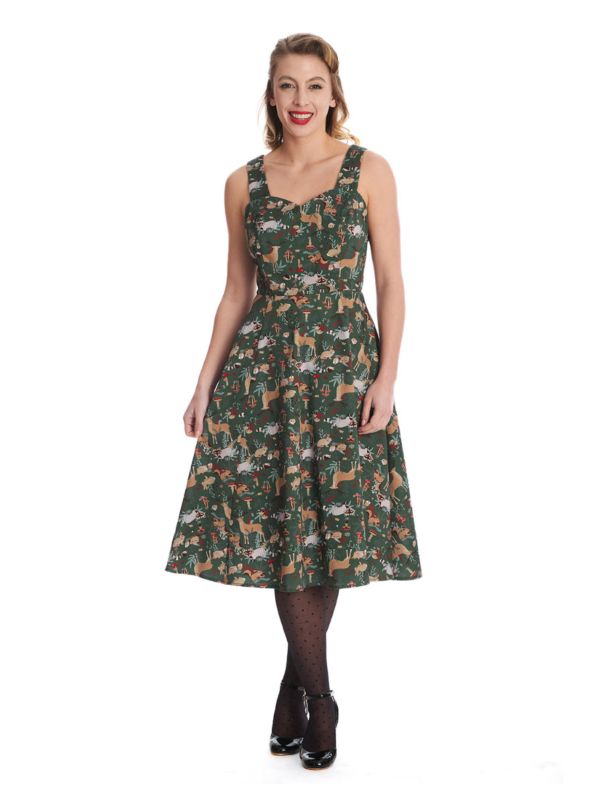 WOODLAND CREATURE SWING DRESS